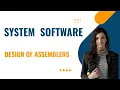 Design of Assemblers System Software malayalam
