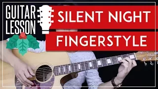 silent night fingerstyle guitar tutorial christmas carol guitar lesson fingerpicking tab 