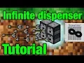 How to make an infinite dispenser in Minecraft pe mcpe