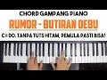 Lagu Tutorial Chord Piano | Rumor - Butiran Debu | Mudah Dipahami Untuk Pemula