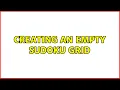 Creating an empty Sudoku grid