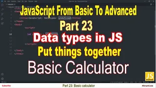 Basic calculator using prompt method in JavaScript Part 23 JavaScript