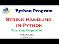 String Concepts Operators and string built in function - by Mahesh Huddar