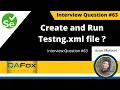 How to create and run TestNG xml Selenium Interview Question