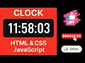 Create a Digital Clock using HTML CSS JavaScript Beginner Web Development Project