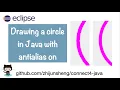 JPBE005 Drawing a circle in Java with antialias on