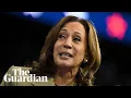 I respect your voices Harris responds to pro-Palestinian protesters during rally
