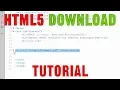 HTML5 a download Attribute Quick Webdesign Tutorial Source Code and CSS
