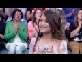 Rita Angel reencontra sua avo no palco do programa