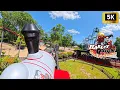 Harley Quinn Crazy Train Front Row POV 5K Six Flags Great Adventure