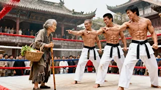 日本武士嘲笑80歲老太太，殊不知老太太是特工假扮的，瞬間秒殺全場。⚔️ 功夫   Kung Fu #抗日 #電影 #功夫