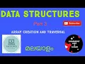 Part 3 Array creation and traverse operation KTU - Data Structures