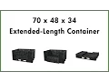 Collapsible Bulk Container - Extended Length