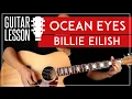 Ocean Eyes Guitar Lesson Billie Eilish Easy Guitar Tutorial No Capo