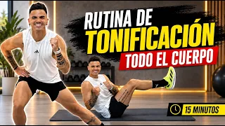 Solo 15 MIN para TONIFICAR TODO tu CUERPO SIN MANCUERNAS en CASA