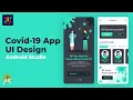Android UI Design Tutorial Modern Covid-19 App UI Design UiUX Tutorial