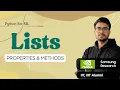 1 7 2 Properties and Methods in Lists Hindi