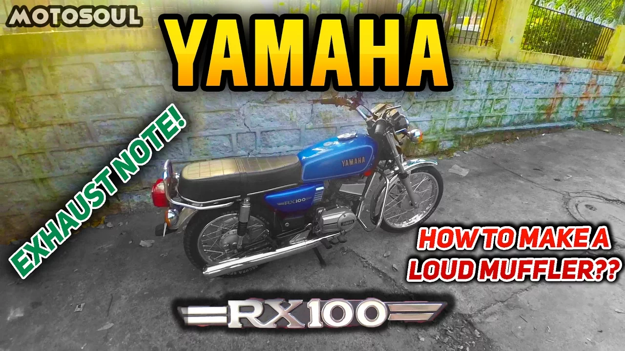 Loudest Muffler for Yamaha RX100? - Beautiful RX100 Exhaust sound!
