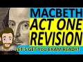 Macbeth Revision Act One Quiz and Answers