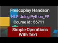 NLP Using Python - FP Hackerank Fresco-play Simple Operations With Text-1 56711