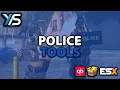 QB QBX ESX POLICE TOOLS DRONE SHIELDS and Helmet FiveM Script