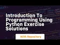 introduction to programming using python exercise solutions