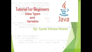 Data Types and Variables in Java