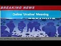 Online Unalive Meaning