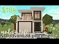 NO ADVANCED PLACEMENT 10k Bloxburg Modern Loft Exterior House Build 2 Story