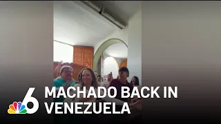 Venezuela's opposition leader Machado returns after months in exile, as doubts over democracy deepen
