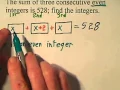 Finding Integers That Are Consecutive Consecutive Even or Consecutive Odd WMV