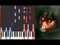 Reluctant Heroes (Slow Piano Version) Attack on Titan Synthesia piano tutorial.