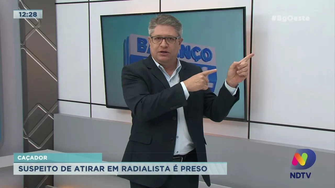 Caçador: Suspeito de atirar em radialista é preso