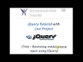 Open Bootstrap modal popup using JQuery
