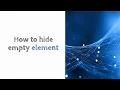 CSS Tip How to hide empty HTML element in a page