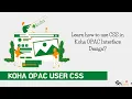 Koha OPAC User CSS