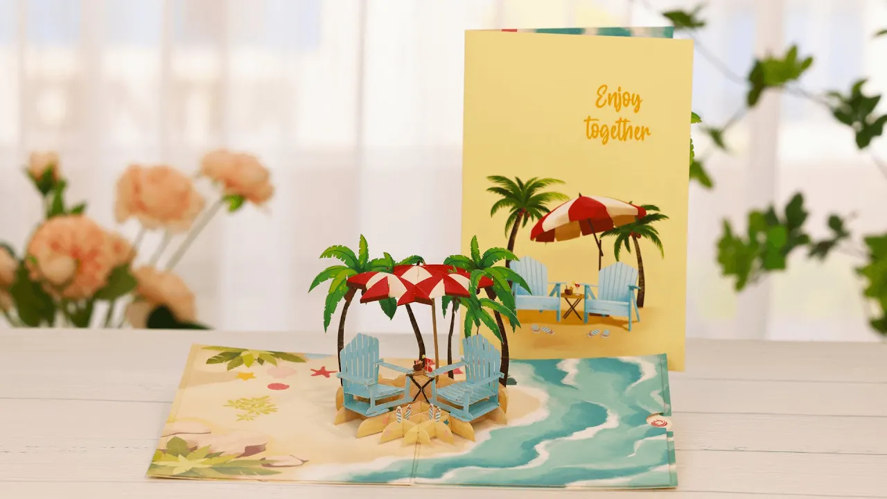 Enjoy Together Anniversary Pop Up Card