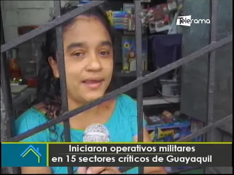 Iniciaron operativos militares en 15 sectores críticos de Guayaquil