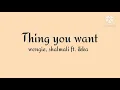 Thing you want - Wengie & Shalmali ft. Ikka (lyrics video) | Gazelle lyrics |