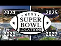 Next Super Bowl Locations 2024 2025 2026 and 2027 Watch This Now