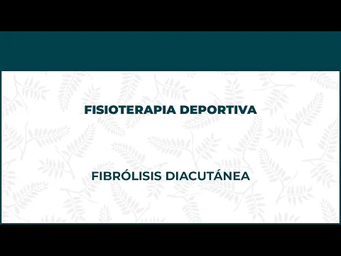 FIBROLISIS DIACUTANEA  FISIOTERAPIA DEPORTIVA