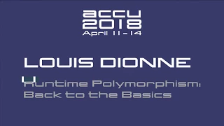 Runtime Polymorphism Back to the Basics - Louis Dionne ACCU 2018