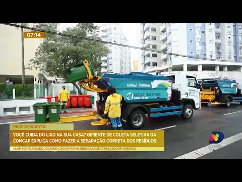 Capital: Gerente da coleta seletiva da Comcap explica como fazer a separação correta do lixo