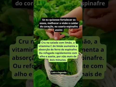 O Que Acontece com Seus Ossos Quando Você Come Espinafre Todo Dia #saude50mais #shorts