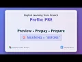Prefix PRE Prepay Prepare Explained