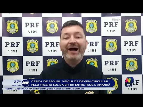 Cerca de 380 mil veículos devem circular pelo trecho sul da BR-101