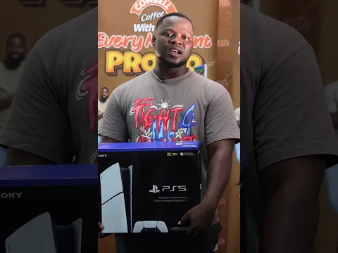 He won a PS5 and GH¢ 5,000 in the Cowbell Coffee #WithYouEveryMoment Promo! 🥳