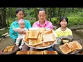 Download Lagu How To Make Delicious Crispy Bread -  Take Care Of Piglets \u0026 Birds - Ly Thi Ca