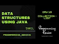 Day 19 Collection - List Data Structures using JAVA in Tamil Programming Genics