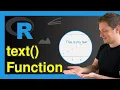 Add Text to Plot Using text Function in Base R Examples Color Size Multiple Text Elements
